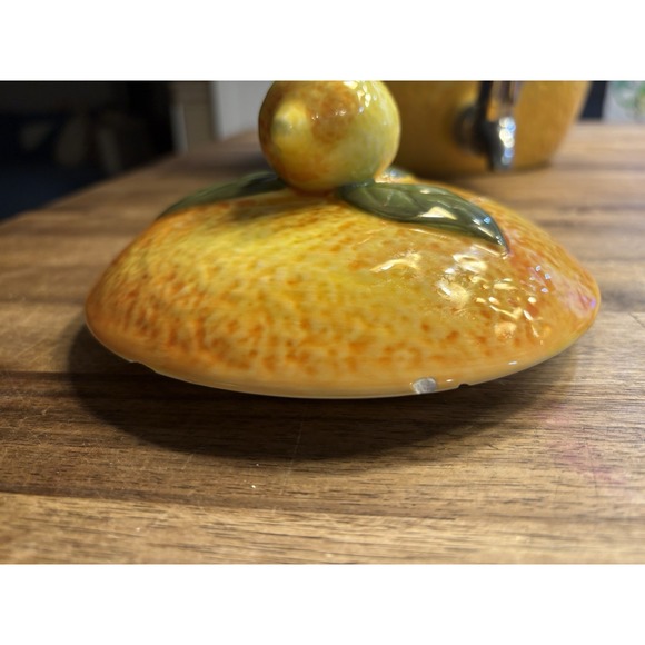 Pier 1 Ceramic Lemon Beverage Dispenser Turn Spout Lemonade Summer 12.5" Tall - Picture 14 of 15